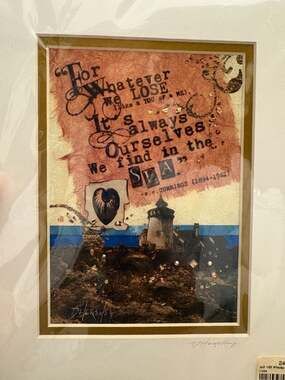 Deborah Hershey Signed Collage Print MP 183 Whatever We Lose